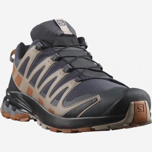 Salomon Xa Pro 3D V8 Gore-Tex Wide Hiking Shoes Dark Blue/Black Men
