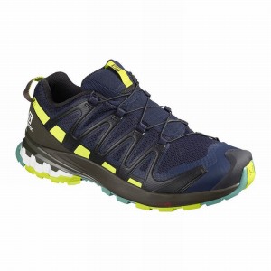 Salomon Xa Pro 3D V8 Hiking Shoes Navy/Light Green Men
