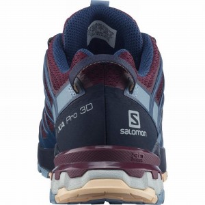 Salomon Xa Pro 3D V8 Hiking Shoes Burgundy/Blue Women