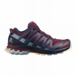 Salomon Xa Pro 3D V8 Hiking Shoes Burgundy/Blue Women