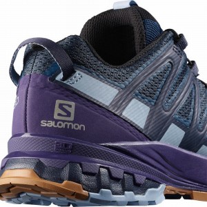 Salomon Xa Pro 3D V8 Trail Running Shoes Navy/Purple Indigo Women