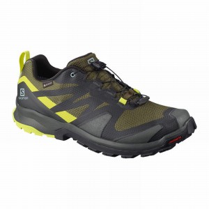 Salomon Xa Rogg Gtx Trail Running Shoes Olive/Light Yellow Men