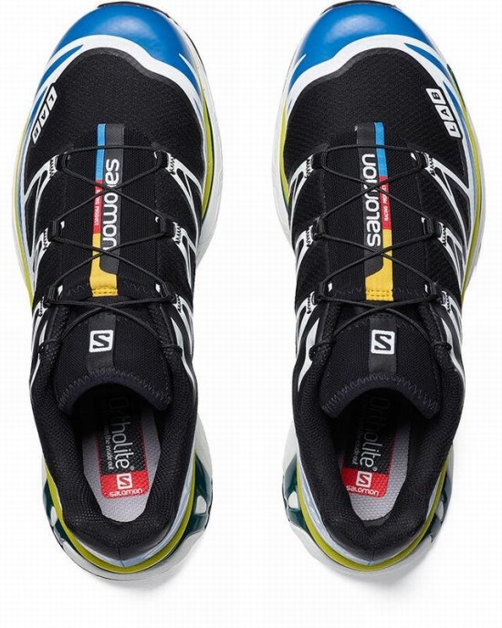 Salomon Xt-6 Trail Running Shoes Black/Blue Men